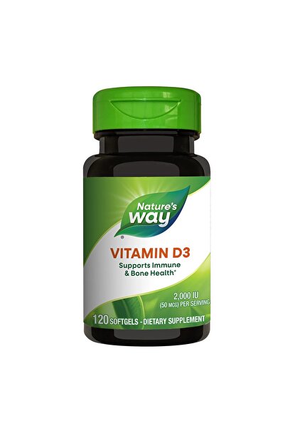 Secom Vitamina D3 Nature's Way, 2000 UI, 120 capsule,