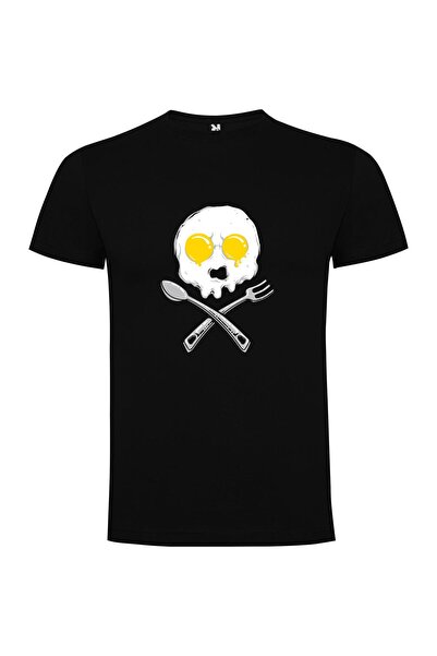 iLovePrints Skull Breakfast Delight Tshirt