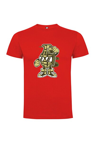 iLovePrints Grenade-Wielding Mascot Tshirt