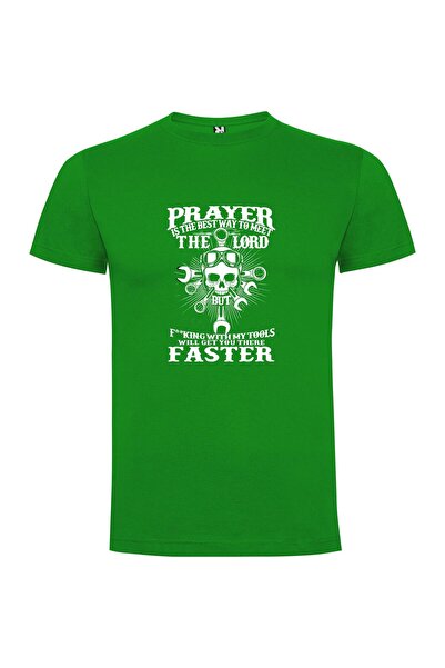 iLovePrints Metal Mechanic Prayer Tshirt
