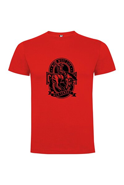 iLovePrints Black Horse Rider Tshirt