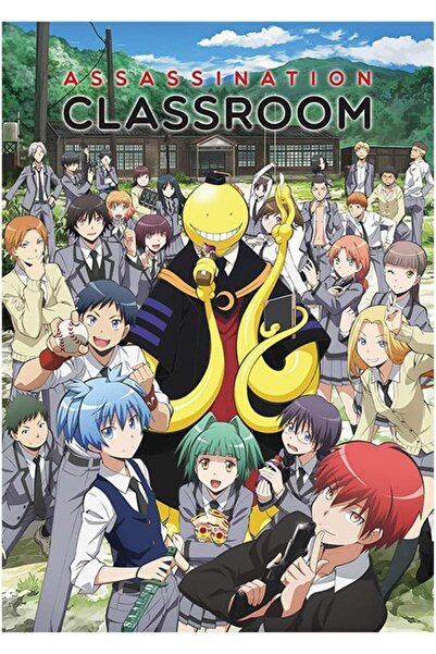 ESSESORIES Assassination Classroom Fabric Anime Silk Cloth Scroll Poster Wall...