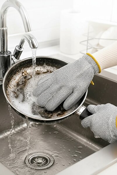 Ercazzo Wire Cleaning Gloves Kitchen Bathroom Dishware Pots Pans Tile Surface...