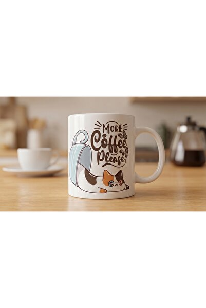 robel More Coffee Please – Calico Cat Mug