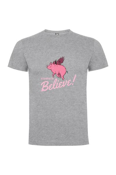 iLovePrints Piggy Belief Wings Tshirt