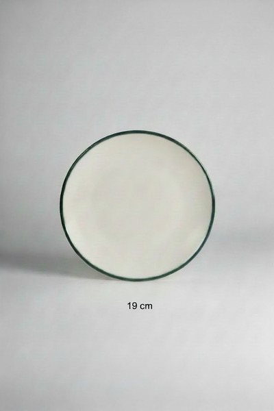 rinart 12-Pack Valencia Cake Plate 19m Rim Green