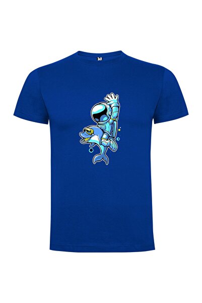 iLovePrints Space Dolphin Rider Tshirt
