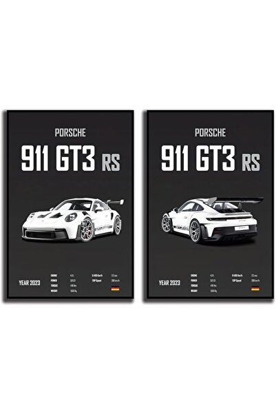 ESSESORIES Porsche 911 GT Turbo Men Aesthetics Car Poster Wall Art Room Decor...