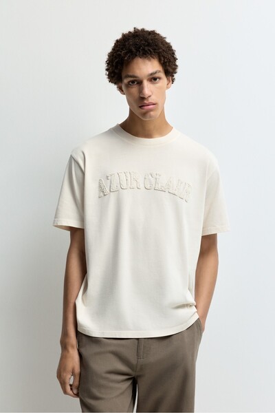 LEFTIES Yazı yamalı t-shirt