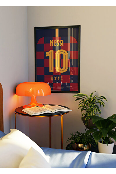Base Concept Leo Messi Poster Tablo (Çerçeveli)