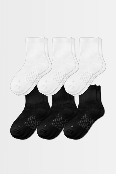 ELEMENTA Elementa Socks 6 Pairs Cream Beige Color - Mid-Length Cotton Socks w...
