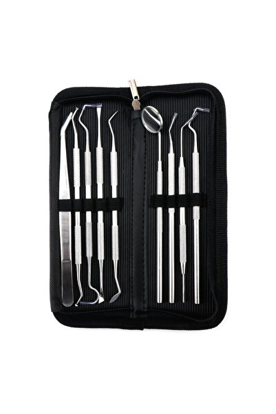 Choice 9PCS Stainless steel dental tool cleaning set, dental cleaning and ora...