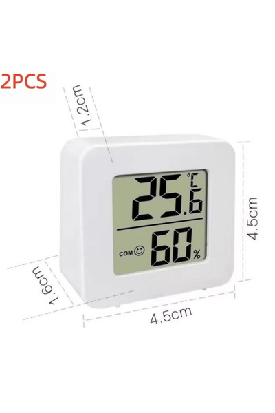 choice2 2 قطعة (1/2/3/5 قطع) مقياس حرارة ورطوبة رقمي داخلي صغير بشاشة LCD إلك...