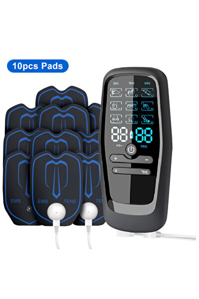 Choice1 جهاز تحفيز العضلات الكهربائي M858-10PCS للعلاج الطبيعي والوخز بالإبر ...