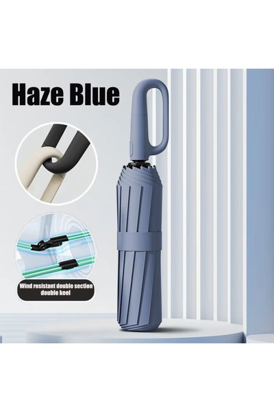 Choice Aluminum 16K Haze Blue Extra-large reinforced UV-resistant windproof r...