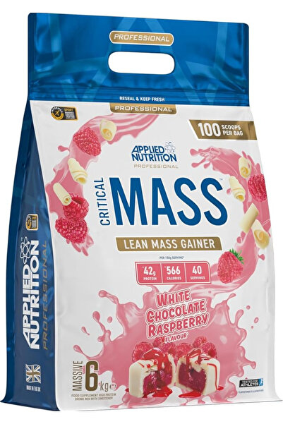applied nutrition Critical Mass Professional Gainer 6kg Ciocolată Albă Zmeură