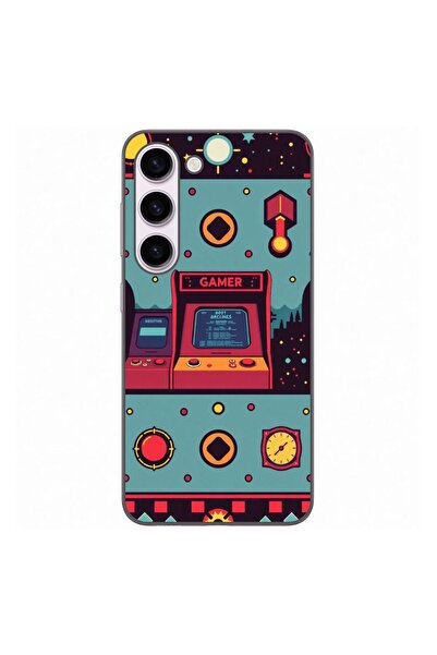 OEM Husa compatibila cu Samsung Galaxy S23 Silicon Gel Tpu Model Gamer Arcade...