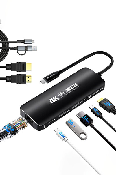 Guermok USB-C Capture Dock, Switch 2 ve Steam Deck için 4K@60 HDMI Çıkışlı Vi...