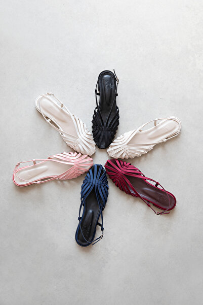 wolk shoes Lester Kadın Biyeli Saten Babet