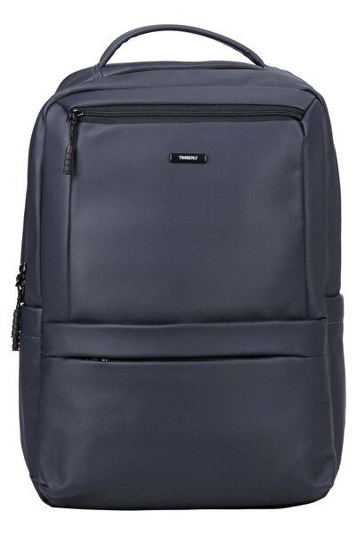 Timberly Slim Leather-Look Laptop Backpack with Mesh Padded Straps, Business ...