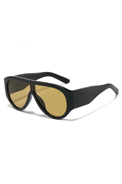 Choice4 Black Tea 2025 Brand Pilot Sunglasses Women Bold Frame Design Ins Fas...