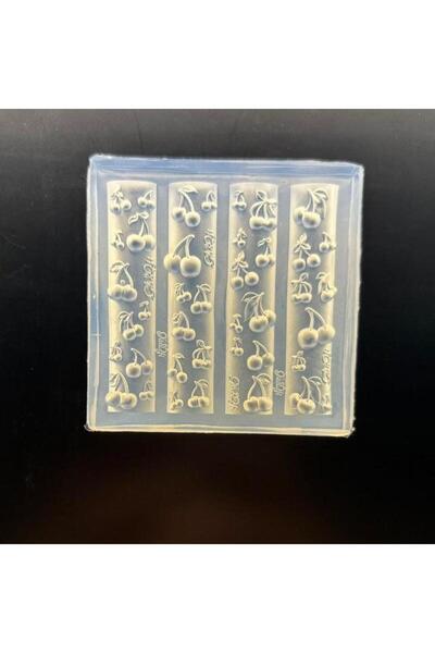 Choice A1 3D Rose Flower Butterfly Silicone Nail Mold Cherry Design DIY Manic...