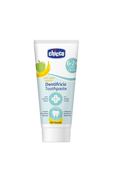 Chicco Οδοντόκρεμα Μήλο-Μπανάνα 50ml Χωρίς Φθόριο Για 6-24 Μηνών