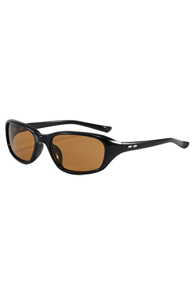 Choice5 Black tea Retro Oval Sunglasses for Women Men Chic Cat Eye Y2K Design...