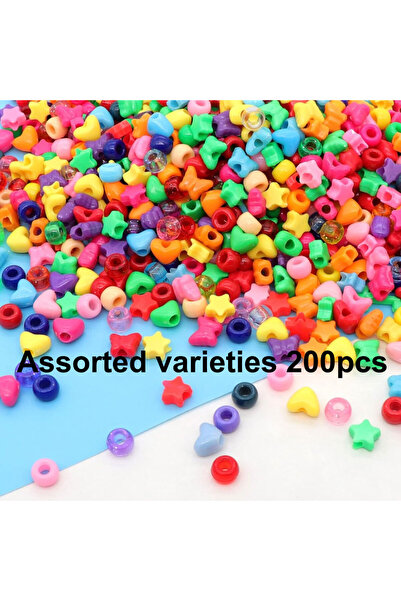 Choice1 200pcs 200/1000pcs Mix-color Acrylic Decorative Beads, DIY Jewelry Ma...
