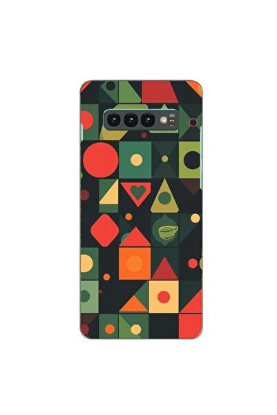 OEM Калъф, съвместим със Samsung Galaxy S10 Plus, силиконов гел TPU, с десен ...