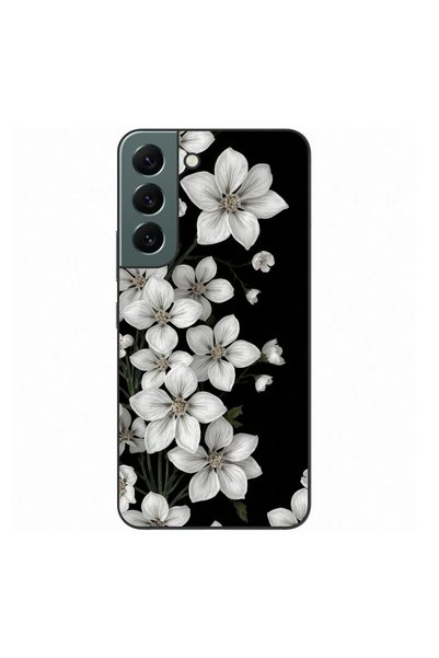 OEM Case compatible with Samsung Galaxy S22 Silicon Gel Tpu Pattern Pure Whit...