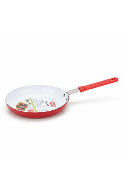beefit Red Mini Ceramic Coated Fry Pan 14 cm – Non-Stick Metal Skillet with S...