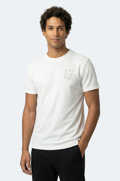 Slazenger Ανδρικό λευκό μπλουζάκι ZEGNA