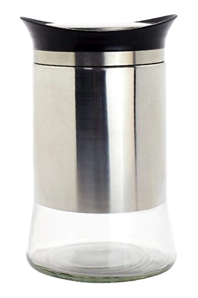 The Bros Glass Storage Jar With Stainless Steel Shell 1050Ml Q-Cns-Su