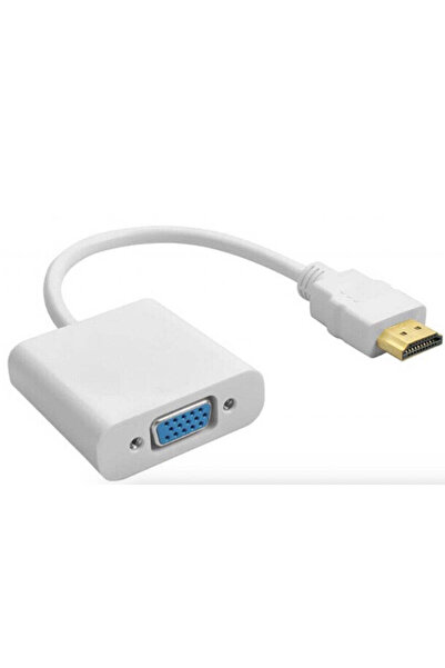 Generic محول فيديو HDMI ذكر إلى VGA أنثى بدقة 1080 بكسل طراز 8C3