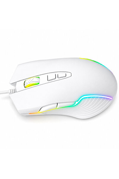 Velixo Mouse de gaming cu fir, 6400 DPI, 7 butoane, RGB, Senzor optic, Ergono...