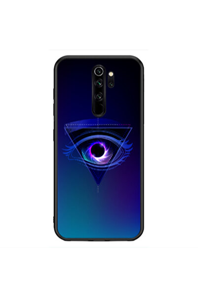 Other Xiaomi Redmi Note 8 Pro Triangular blue eye Black Glossy Θήκη