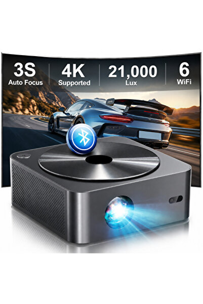 Velixo Proiector 1080P Full HD, WiFi 6, Bluetooth 5.1, 21000 Lumeni, Autofocu...