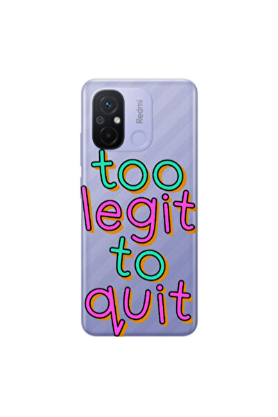 Other Xiaomi Redmi 12C Too Legit To Quit Transparent Silicone TPU Θήκη