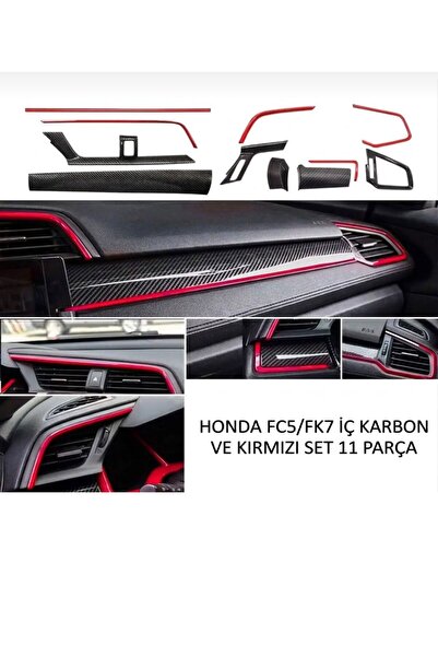 ŞENYILDIZ AKSESUAR HONDA Civic Uygun FC5 FK7 2016-2021 için 10. Nesil Panel K...