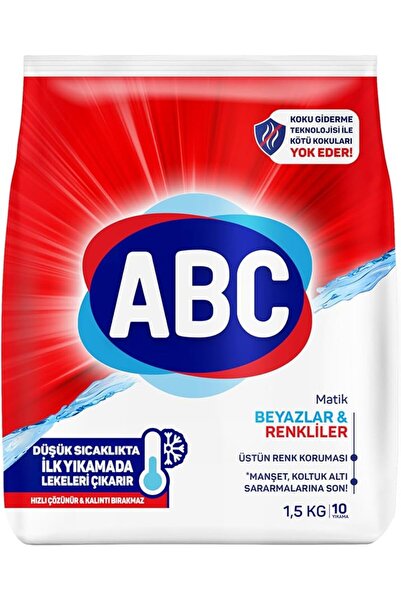 ABC matik 1,5kg beyazlar & renkliler(2adet)