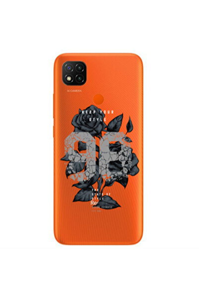 Other Xiaomi Redmi 9c Flower 98 Transparent Silicone TPU Θήκη