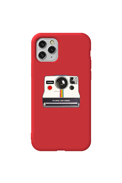 Other Apple iPhone 11 Pro Max Polaroid land camera Red Colored Silicone TPU Θήκη
