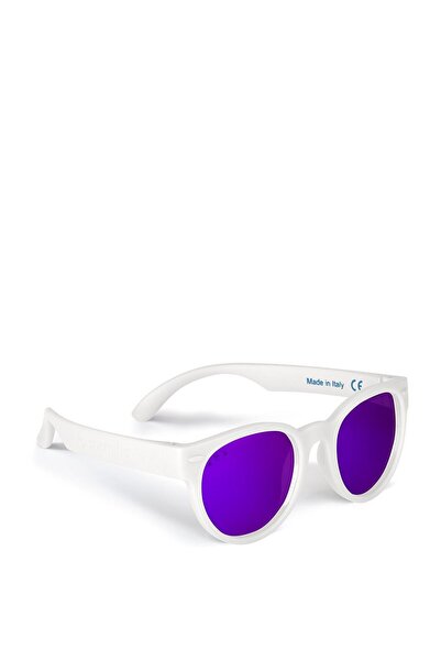 Roshambo Eyewear Round Model White Mirrored Baby Sunglasses
