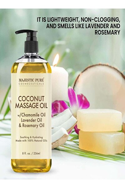 Majestic Pure Pack of 2 - Coconut Massage Oil - 236 ml
