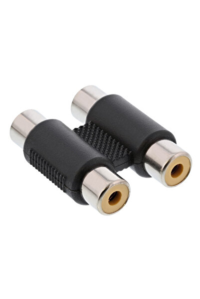 POWERTECH αντάπτορας 2x RCA θηλυκό σε θηλυκό CAB-R022, μαύρος