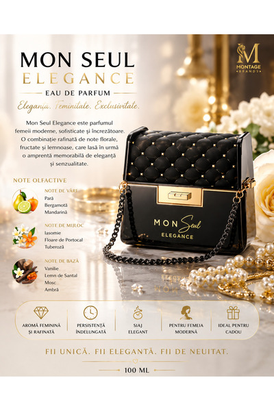 Montage Brands Parfum Damă Mon Seul Elegance 100 ml – Note Florale, Fructate ...