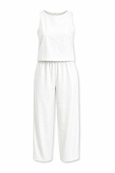 5in1Canpolat Ekru Bluz Pantolon Takım 58568