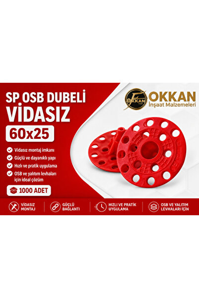 GNC SP OSB DUBELİ VİDASIZ 60x25 1000 Adet