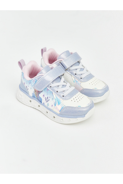 LC Waikiki Adidași de fete Frozen cu imprimeu, cu talpă luminoasă